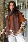  Perfect Breton V Long Sleeve Top Choc Chip /20